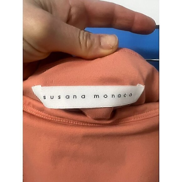 Susana monoco Off-Shoulder Long Sleeve, Peach Color Top, Small - Picture 7 of 8